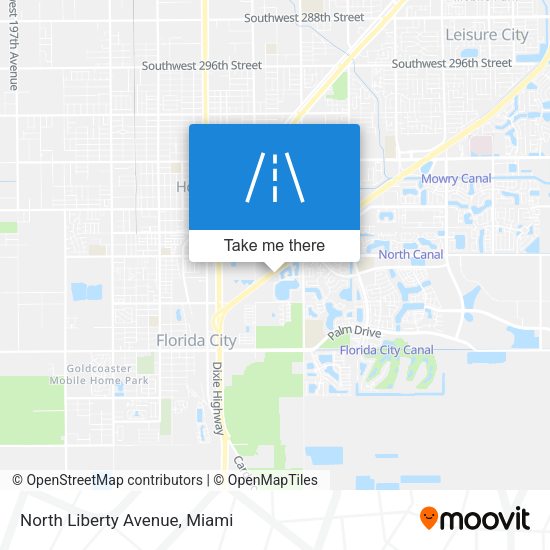 Mapa de North Liberty Avenue
