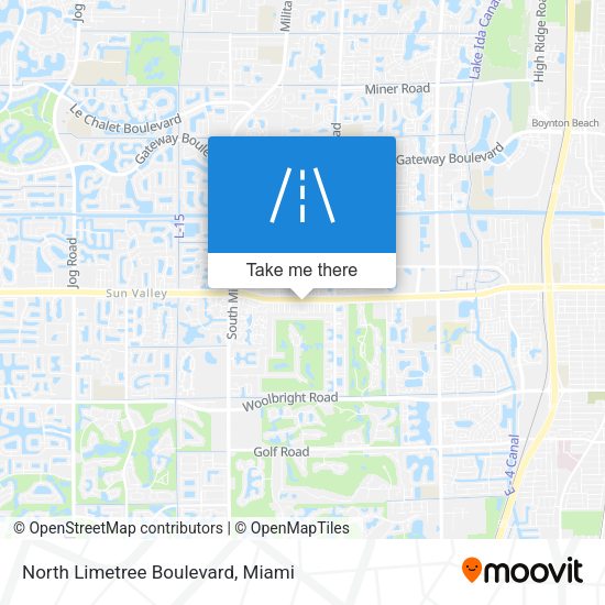 North Limetree Boulevard map