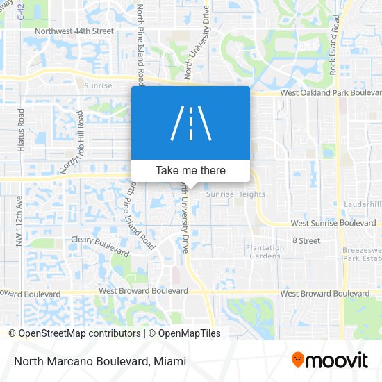 North Marcano Boulevard map