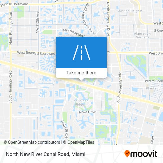 North New River Canal Road map