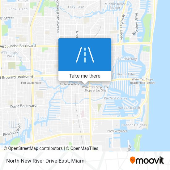 North New River Drive East map
