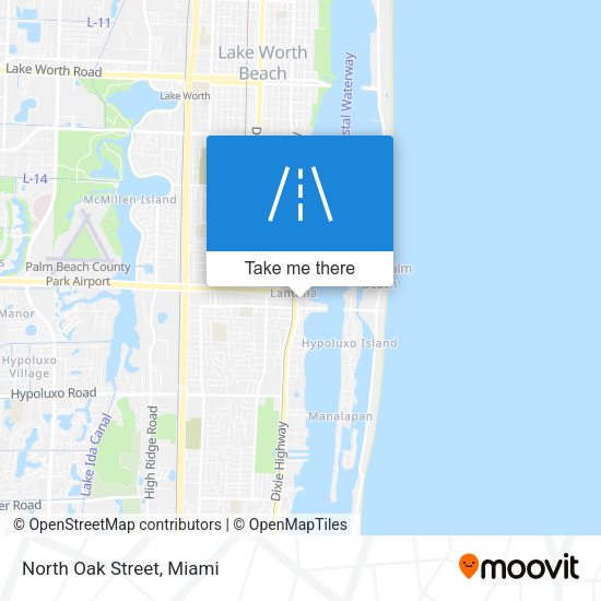 Mapa de North Oak Street