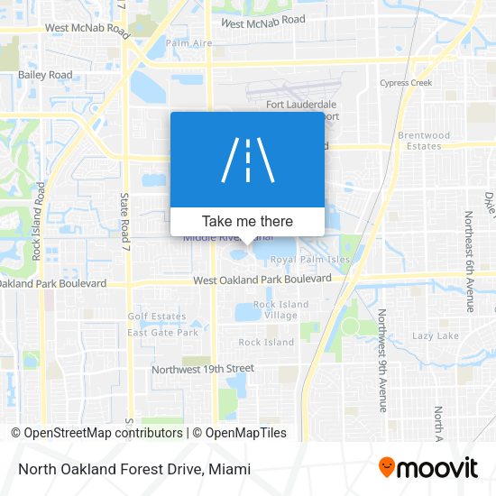 Mapa de North Oakland Forest Drive