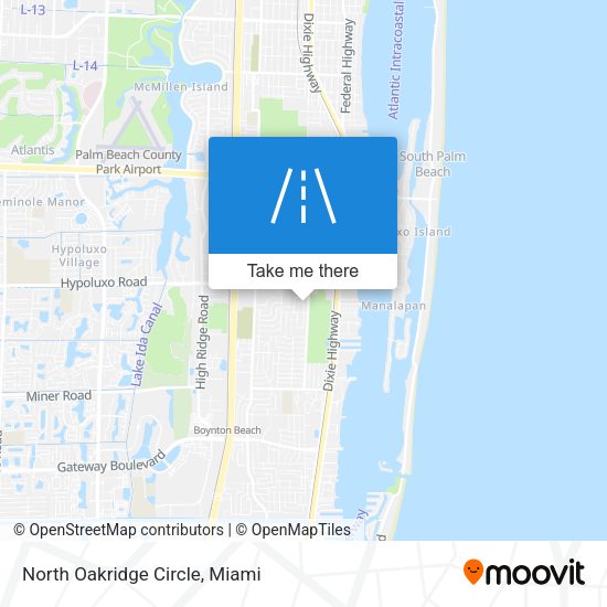 North Oakridge Circle map