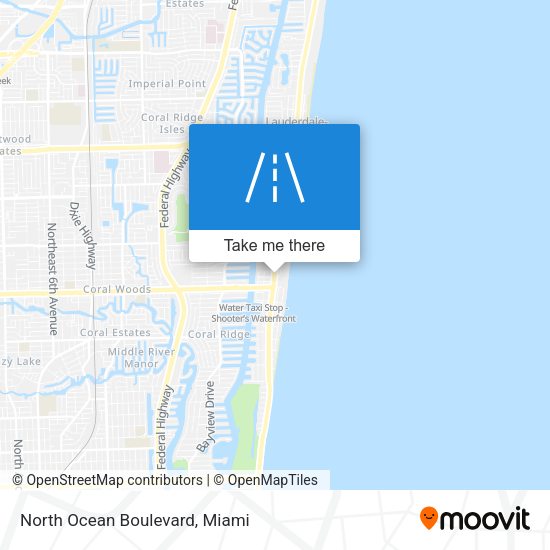 Mapa de North Ocean Boulevard