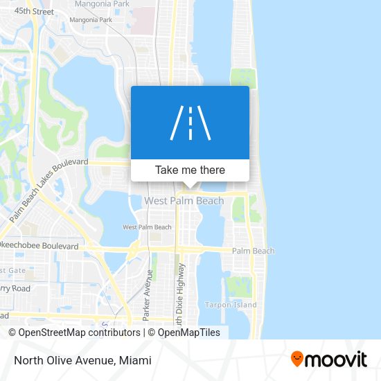 Mapa de North Olive Avenue