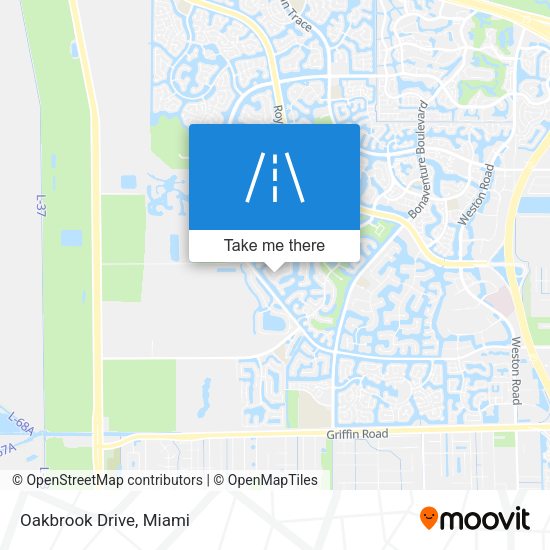 Mapa de Oakbrook Drive