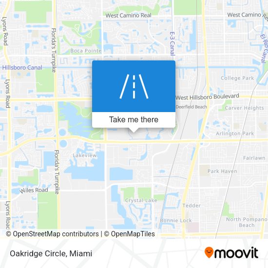 Mapa de Oakridge Circle