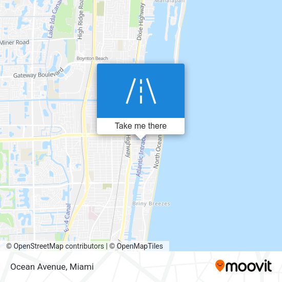 Ocean Avenue map