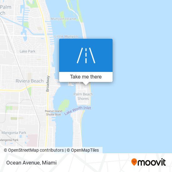 Mapa de Ocean Avenue