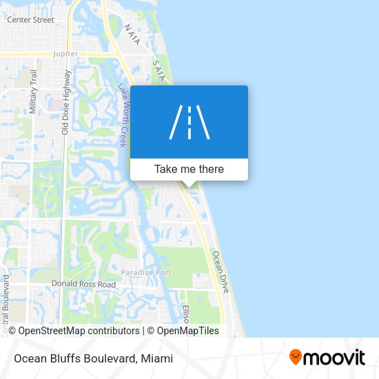 Ocean Bluffs Boulevard map