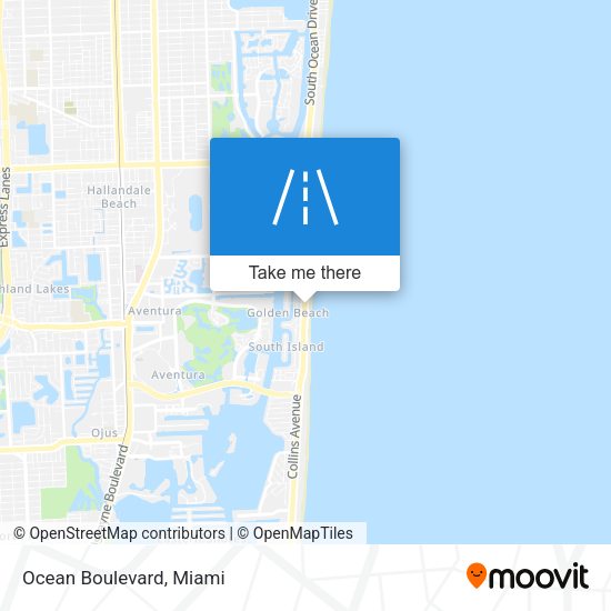 Mapa de Ocean Boulevard