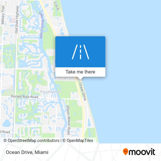 Ocean Drive map