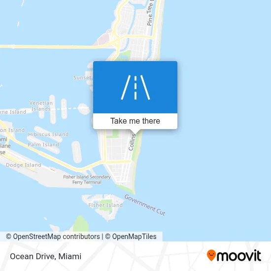 Ocean Drive map