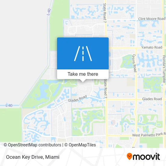 Ocean Key Drive map