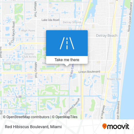 Red Hibiscus Boulevard map
