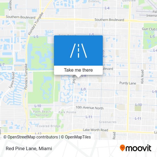 Mapa de Red Pine Lane