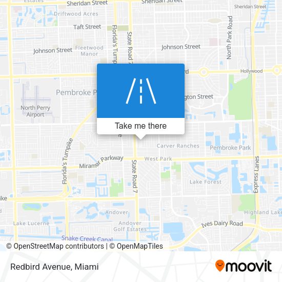 Mapa de Redbird Avenue