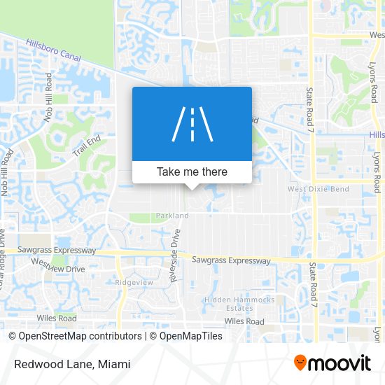 Mapa de Redwood Lane