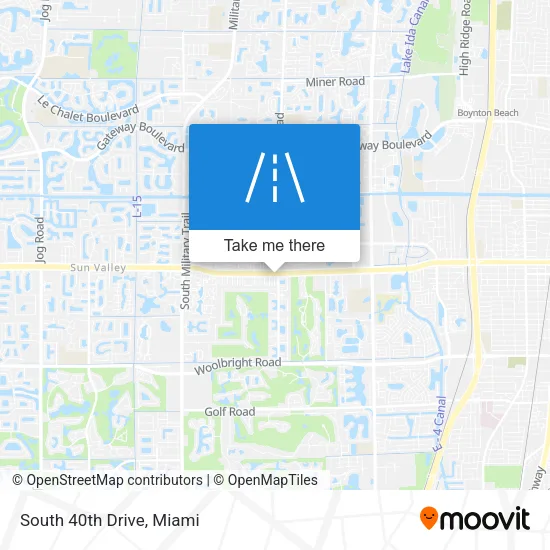 Mapa de South 40th Drive