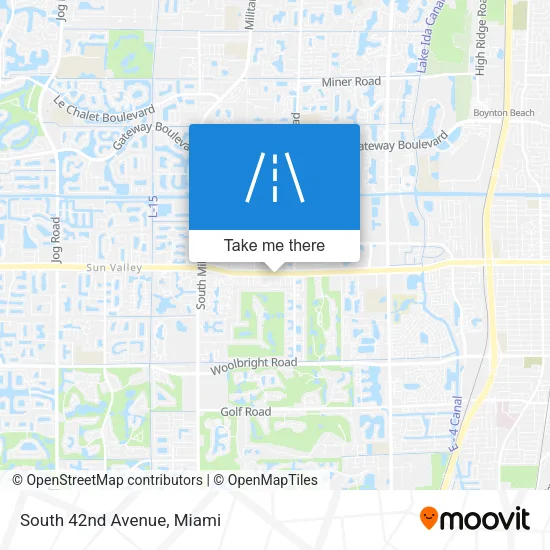 Mapa de South 42nd Avenue