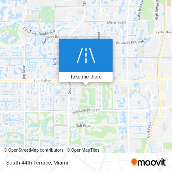 South 44th Terrace map