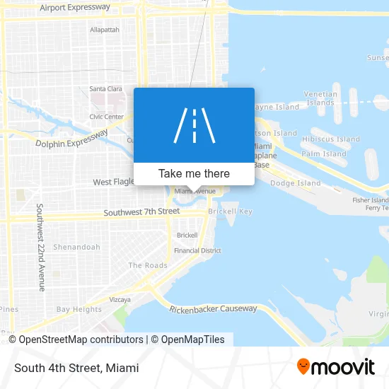 South 4th Street map
