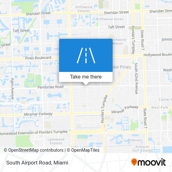 South Airport Road map