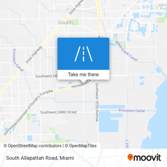 South Allapattah Road map