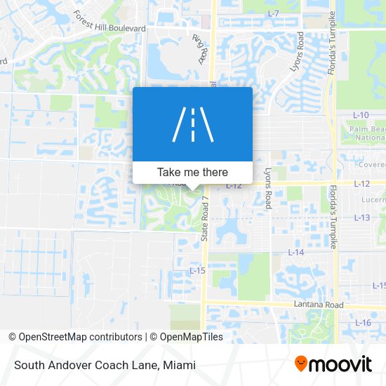 South Andover Coach Lane map