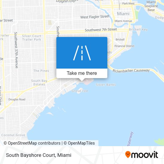 Mapa de South Bayshore Court