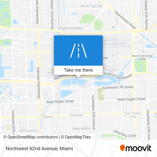 Northwest 62nd Avenue map