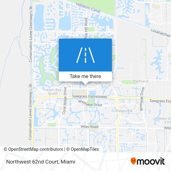 Mapa de Northwest 62nd Court