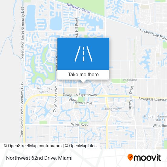 Mapa de Northwest 62nd Drive