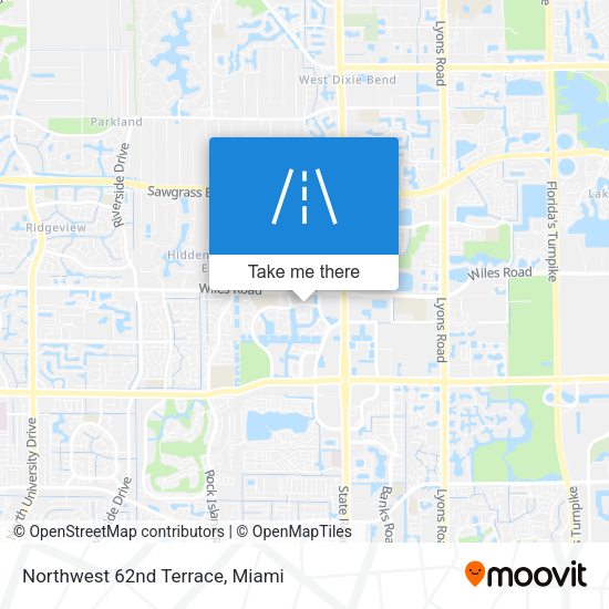 Mapa de Northwest 62nd Terrace