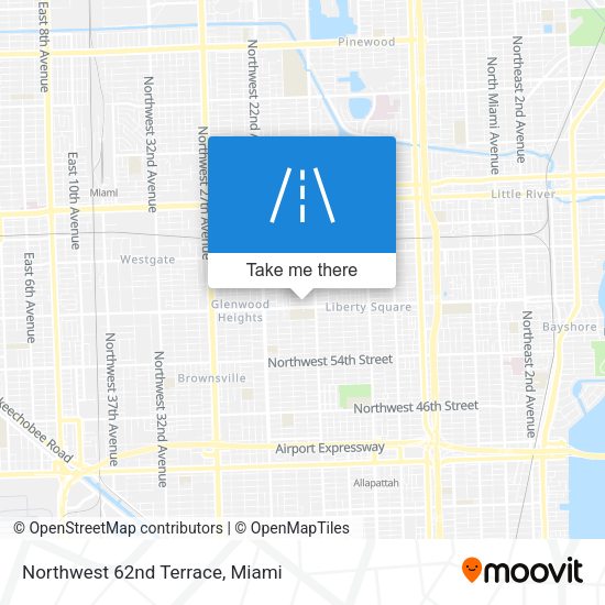 Mapa de Northwest 62nd Terrace