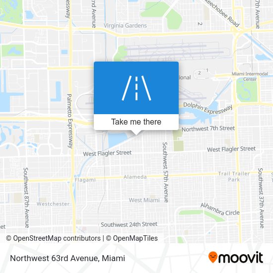 Mapa de Northwest 63rd Avenue
