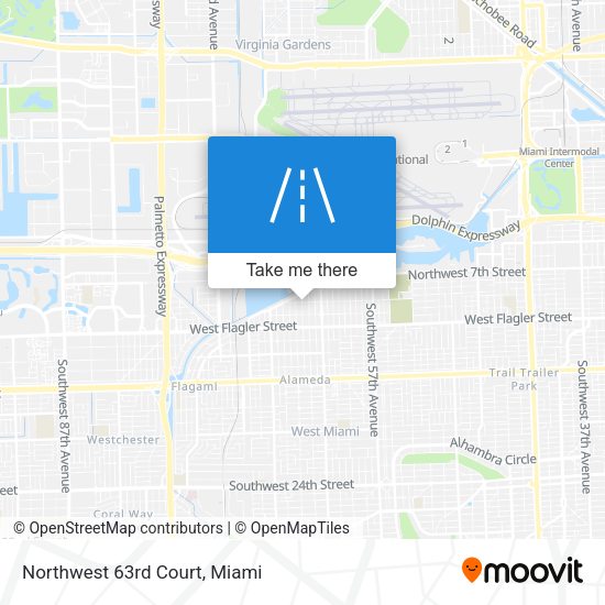 Mapa de Northwest 63rd Court