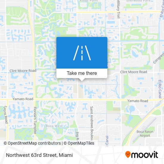 Northwest 63rd Street map