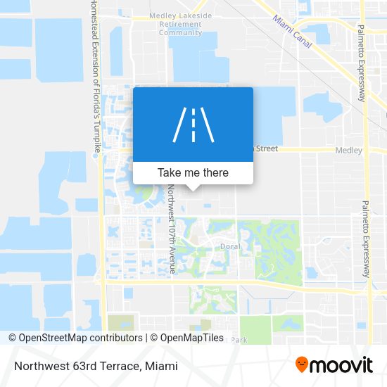 Northwest 63rd Terrace map
