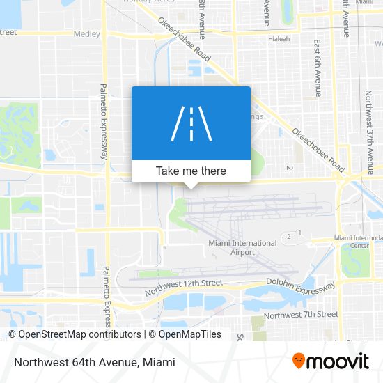 Northwest 64th Avenue map