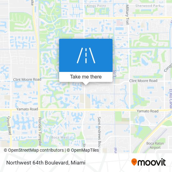 Mapa de Northwest 64th Boulevard