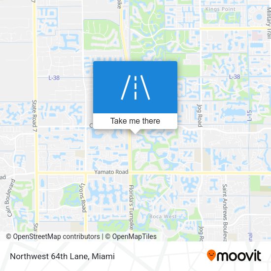 Northwest 64th Lane map