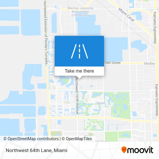 Mapa de Northwest 64th Lane