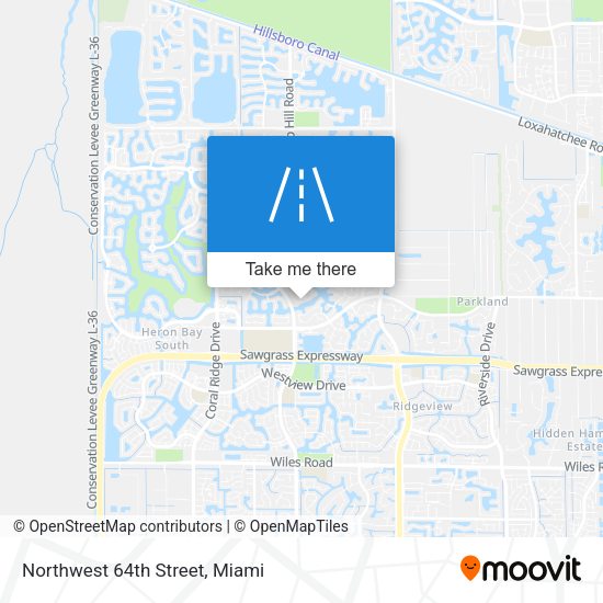 Northwest 64th Street map