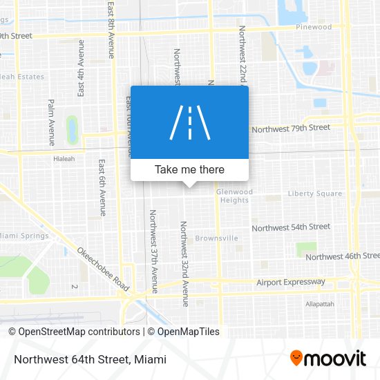 Mapa de Northwest 64th Street