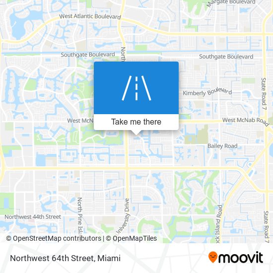 Northwest 64th Street map