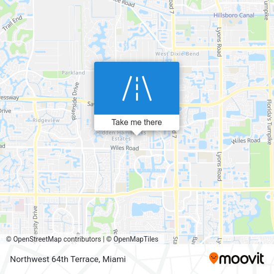 Northwest 64th Terrace map