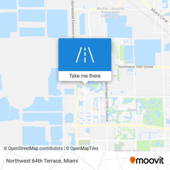 Mapa de Northwest 64th Terrace