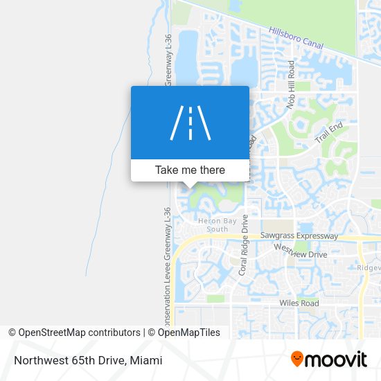 Mapa de Northwest 65th Drive